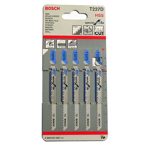 [BOSCH]알루미늄용직소날 PRO T227D(5PCS)