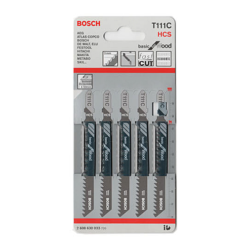 [BOSCH]목재용직소날 T111C(5pcs)