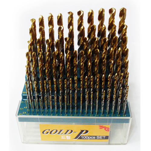 [와이지원]골드피코팅드릴세트100pcs