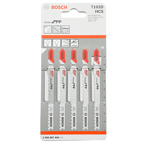 BOSCH 플라스틱직소날T102D(5pcs)
