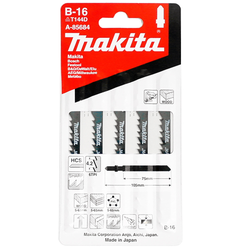 [마끼다]목재용 직소날 A-85684(≒T144D) (5PCS)