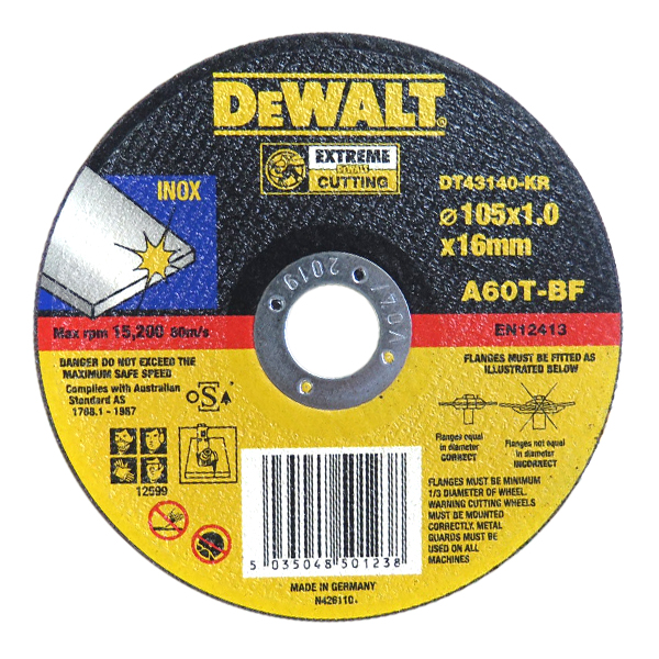 디월트 절단석DT43140 100mm(4)25pcs