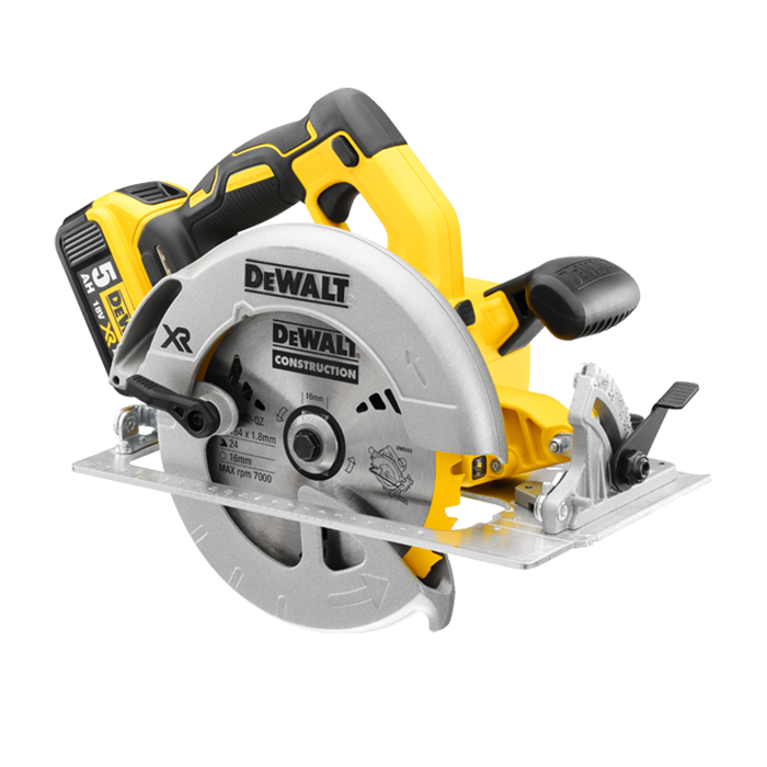 디월트 브러쉬리스 충전원형톱 DCS570P2(18V/20V MAX)-5.0Ah#2pack 184mm(7-1/4)