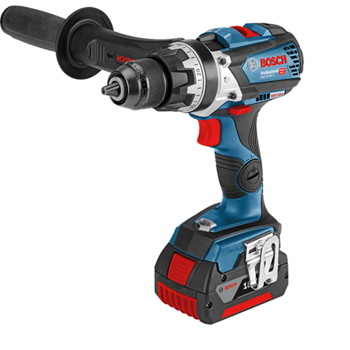 BOSCH 브러쉬리스 충전햄머드릴GSB18V-85C(18V)6.0Ah#2pack