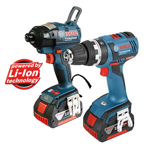 [BOSCH]Li-ion충전콤보세트 GDR&GSB18V-EC(18V)-4.0Ah(2),5.0Ah(1) #3pack