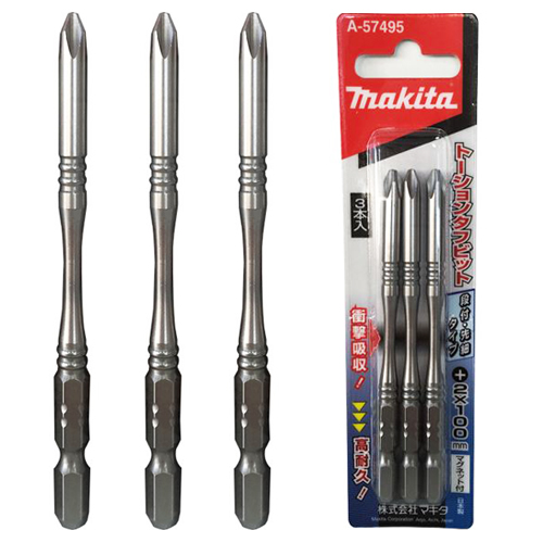 [마끼다]토션비트(단면) A-57495(3pcs)@Ph2*100mm